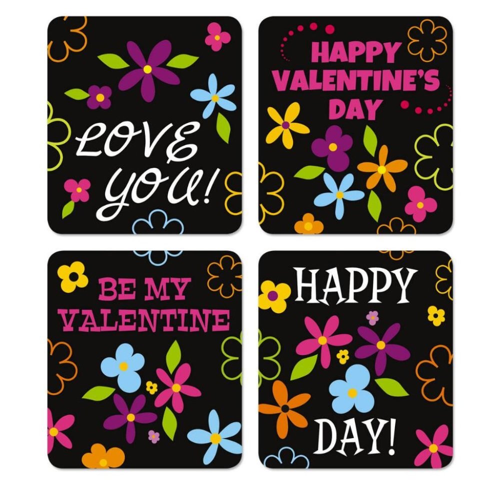 NEW 12 Cute Valentine's Day Magnets with Envelopes Friends Lockers Fridge Love